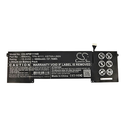 15.2V, 3800mAh, Li-ion Battery fits Hp, Omen 15, Omen 15-5000, 57.76Wh