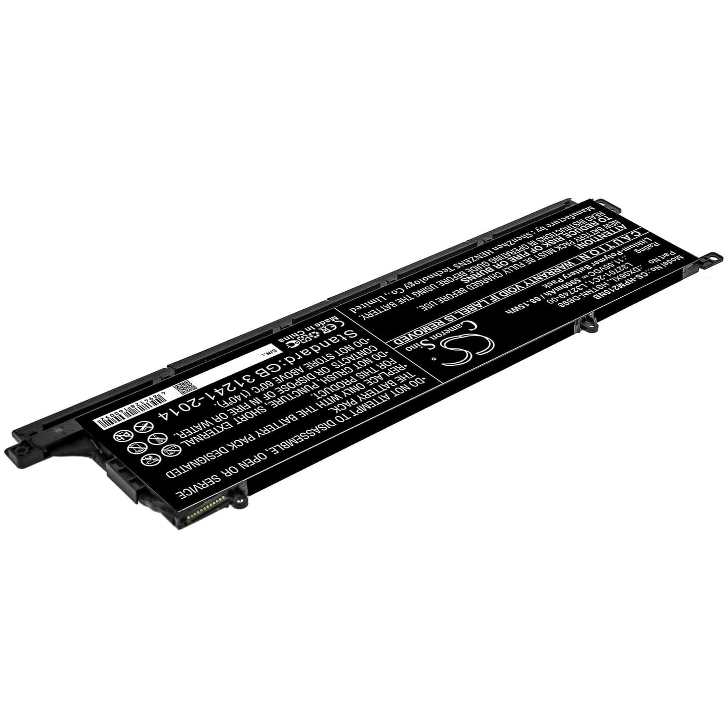 11.55V, 5900mAh, Li-Polymer Battery fits Hp, Omen X 2s 15-dg0003nc, Omen X 2s 15-dg0075cl, 68.145Wh
