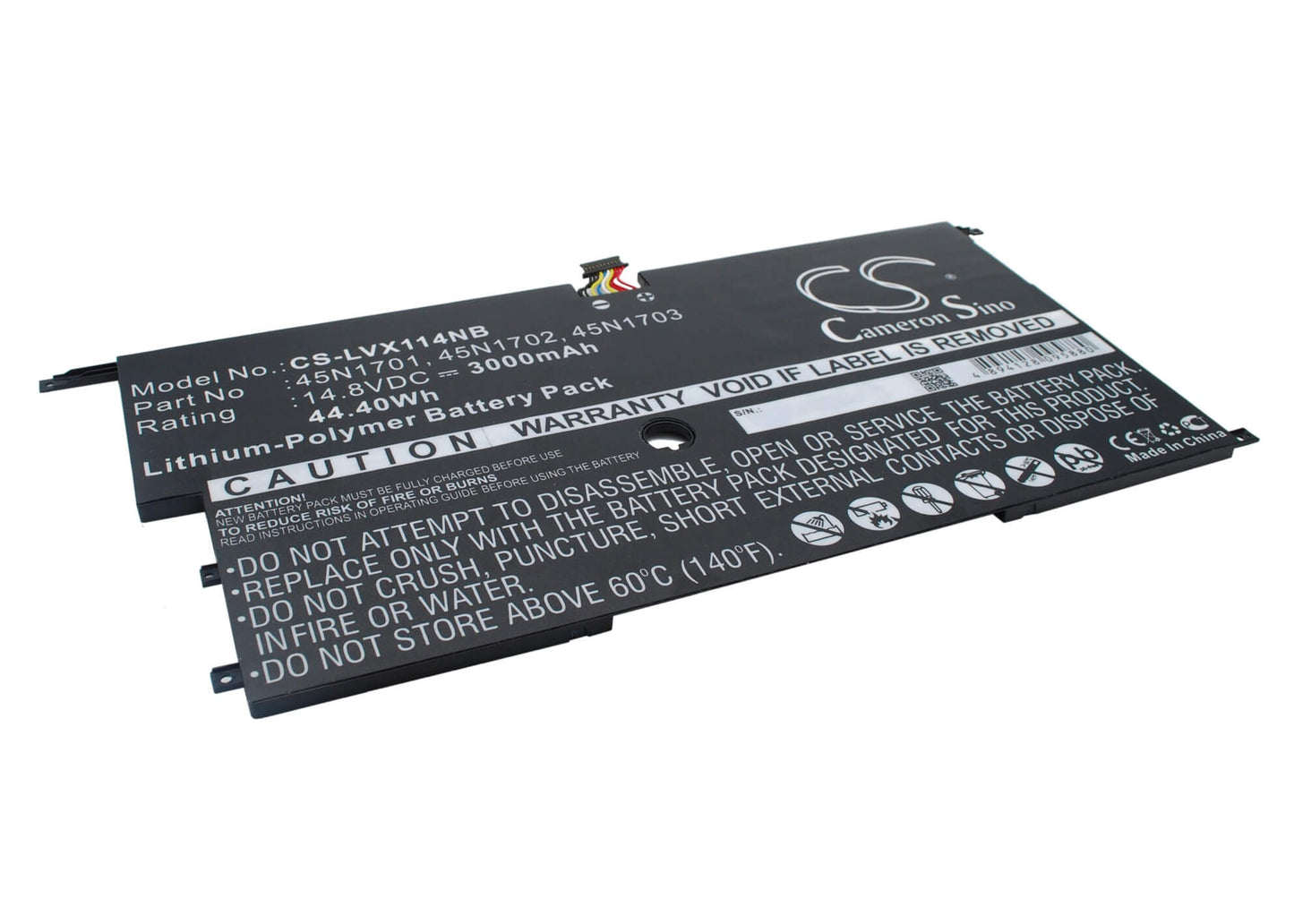 14.8V, 3000mAh, Li-Polymer Battery fits Lenovo, 20a7, 20a8, 44.4Wh