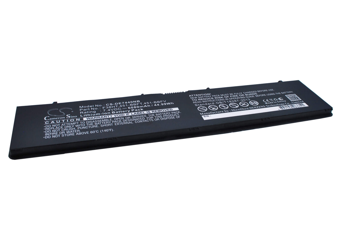 7.4V, 6080mAh, Li-Polymer Battery fits Dell, Latitude 14 7000, Latitude 14 E7440, 44.992Wh