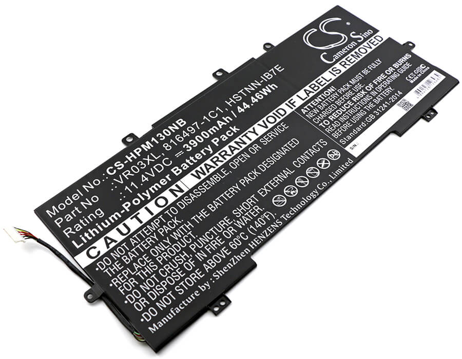 11.4V, 3900mAh, Li-Polymer Battery fits Hp, Envy 13-d000 Series, Envy 13-d000ne, 44.46Wh