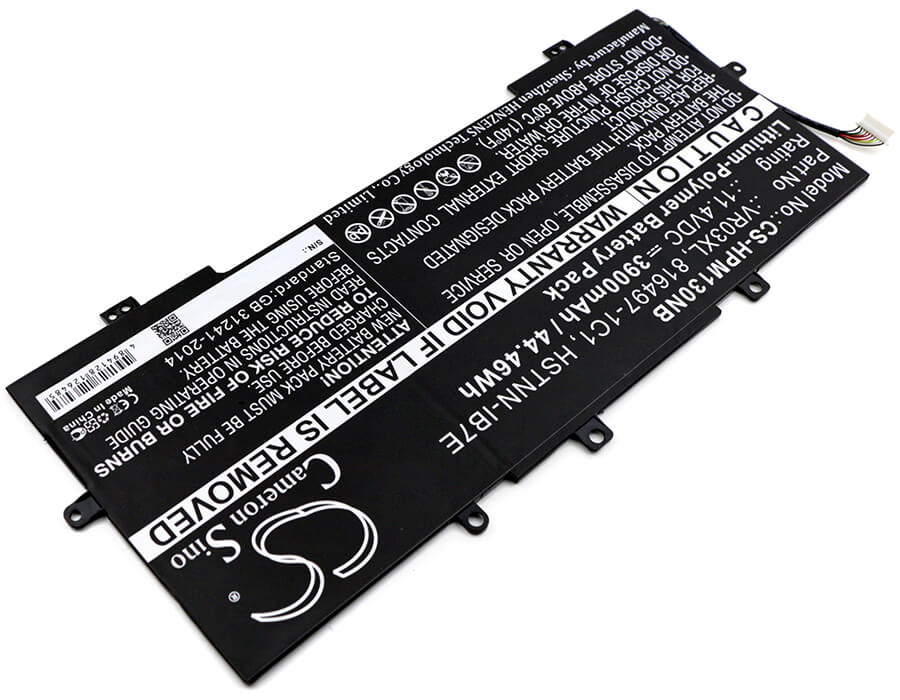 11.4V, 3900mAh, Li-Polymer Battery fits Hp, Envy 13-d000 Series, Envy 13-d000ne, 44.46Wh