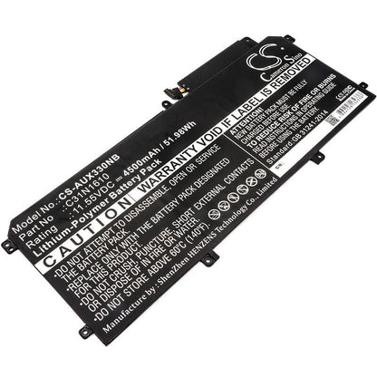 11.55V, 4500mAh, Li-Polymer Battery fits Asus, Ux330, Ux330c, 51.975Wh