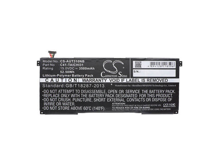 15.0V, 3500mAh, Li-Polymer Battery fits Asus, Taichi 31, Taichi 31 Dh51, 52.5Wh