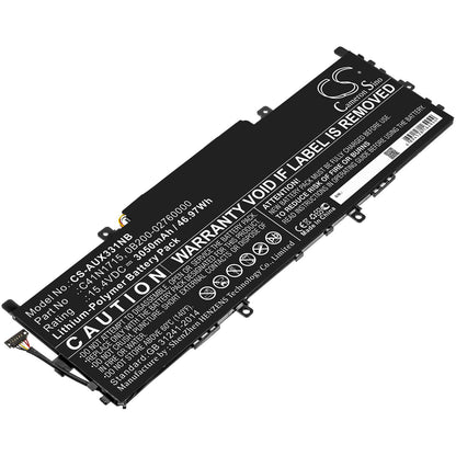 15.4V, 3050mAh, Li-Polymer Battery fits Asus, U3100fn, U3100un, 46.97Wh