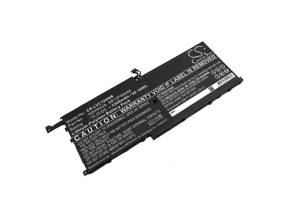 15.2V, 3300mAh, Li-Polymer Battery fits Lenovo, 20fb002vge, 20fb003rge, 50.16Wh