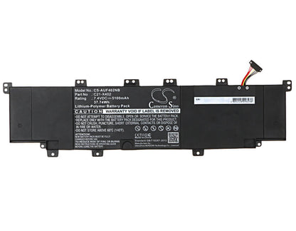 7.4V, 5100mAh, Li-Polymer Battery fits Asus, F402c, F402ca-wx102h, 37.74Wh