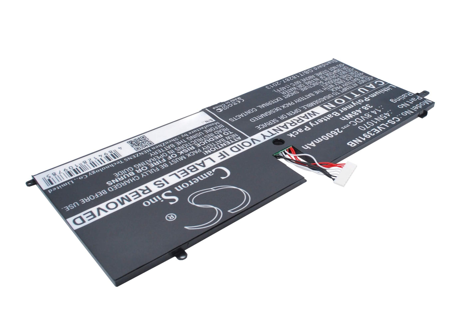 14.8V, 2600mAh, Li-Polymer Battery fits Lenovo, Thinkpad X1 Carbon 3444, Thinkpad X1 Carbon 3444 14", 38.48Wh