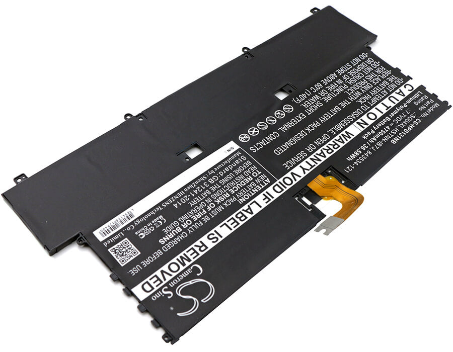 CS-HPS131NB, Notebook, Laptop 7.7V, 4750mAh, Li-Polymer Battery fits Hp, F1d61eaabd, Spectre 13(2016), 36.575Wh