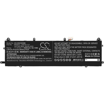 11.55V, 5900mAh, Li-Polymer Battery fits Hp, Spectre X360 15-eb0005ur, Spectre X360 15-eb0025tx, 68.145Wh