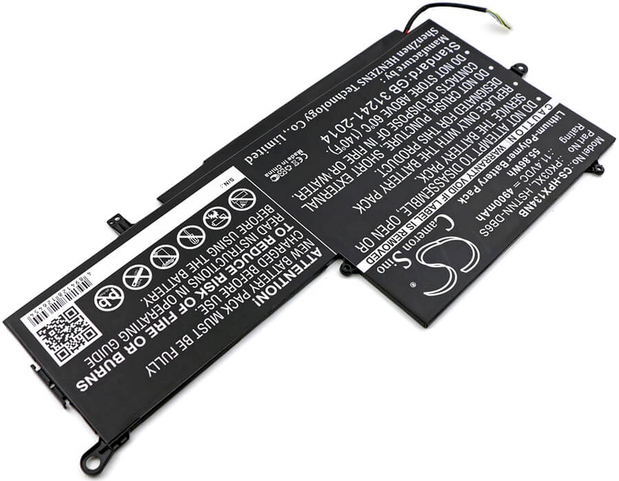 11.4V, 4900mAh, Li-Polymer Battery fits Hp, Envy X360 13-y034cl, Envy X360 13-y044cl, 55.86Wh
