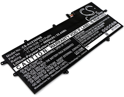 11.55V, 4800mAh, Li-Polymer Battery fits Asus, Q324ua, Q324ua-bhi7t17, 55.44Wh