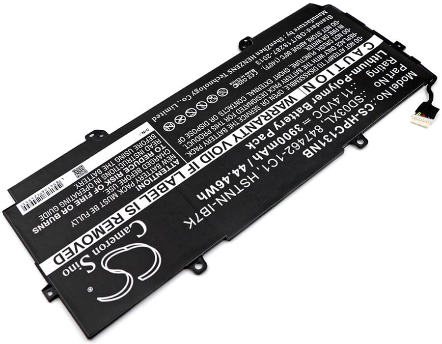 11.4V, 3900mAh, Li-Polymer Battery fits Hp, Chromebook 13 G1, Chromebook 13 G1 Core M5, 44.46Wh