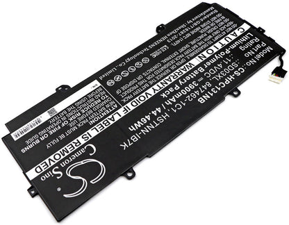 11.4V, 3900mAh, Li-Polymer Battery fits Hp, Chromebook 13 G1, Chromebook 13 G1 Core M5, 44.46Wh