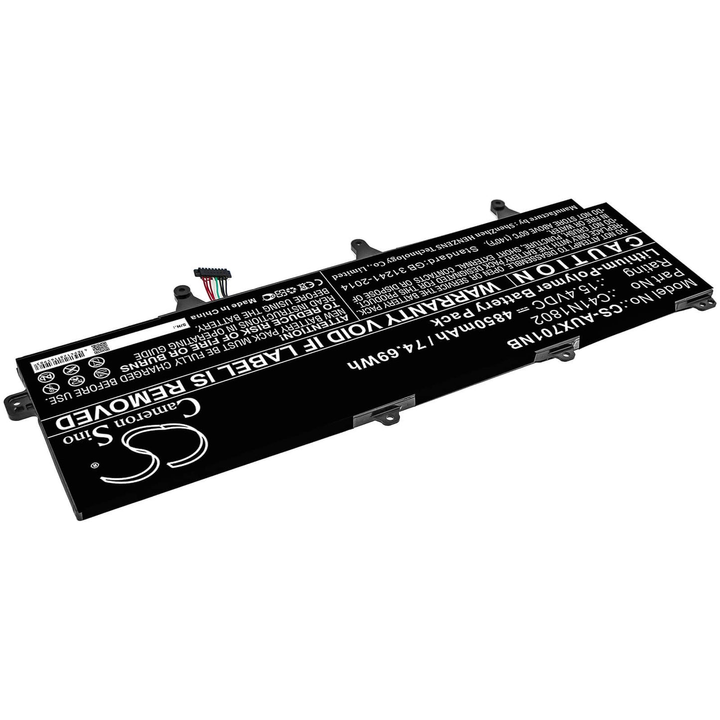 15.4V, 4850mAh, Li-Polymer Battery fits Asus, Gx701g, Gx701gv-ev016t, 74.69Wh