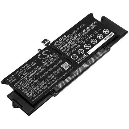 11.4V, 5500mAh, Li-Polymer Battery fits Dell, Latitude 7410, 62.7Wh