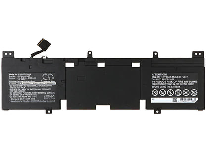 14.8V, 3100mAh, Li-Polymer Battery fits Dell, Alienware 13, Alienware Echo 13, 45.88Wh
