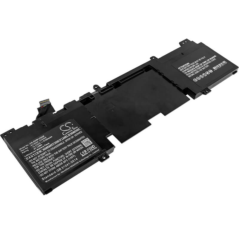 15.2V, 3100mAh, Li-ion Battery fits Dell, Alienware 13 R1, Alienware 13 R2, 47.12Wh