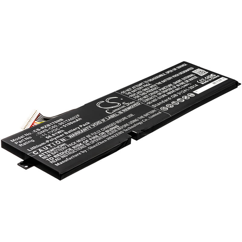 11.1V, 5100mAh, Li-Polymer Battery fits Razer, Blade 17.3 Rz09-0071, Blade Pro 17 2012, 56.61Wh