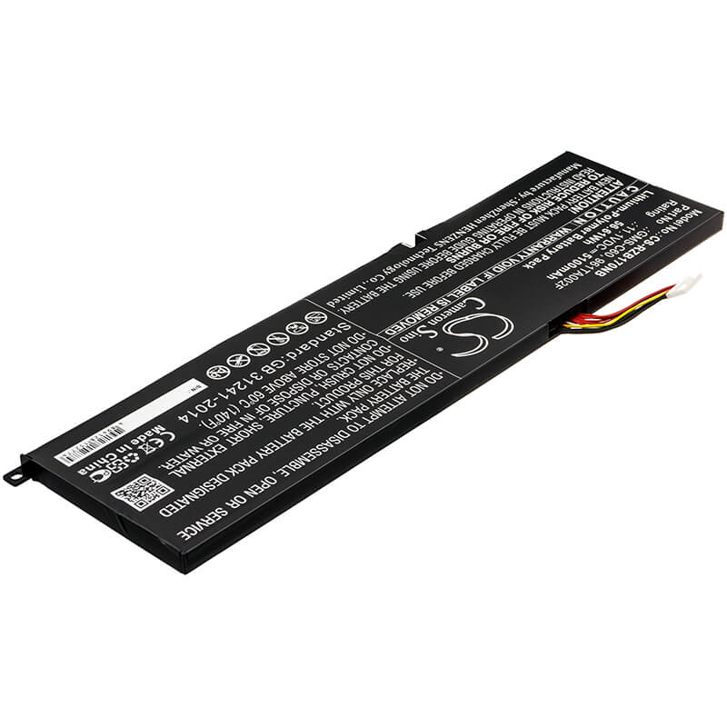 11.1V, 5100mAh, Li-Polymer Battery fits Razer, Blade 17.3 Rz09-0071, Blade Pro 17 2012, 56.61Wh