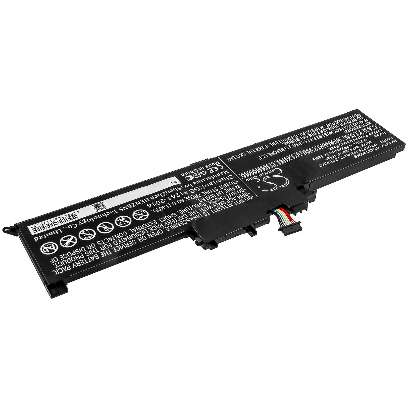15.2V, 2900mAh, Li-ion Battery fits Lenovo, Thinkpad Yoga 260, Thinkpad Yoga 260 20fd001xge, 44.08Wh