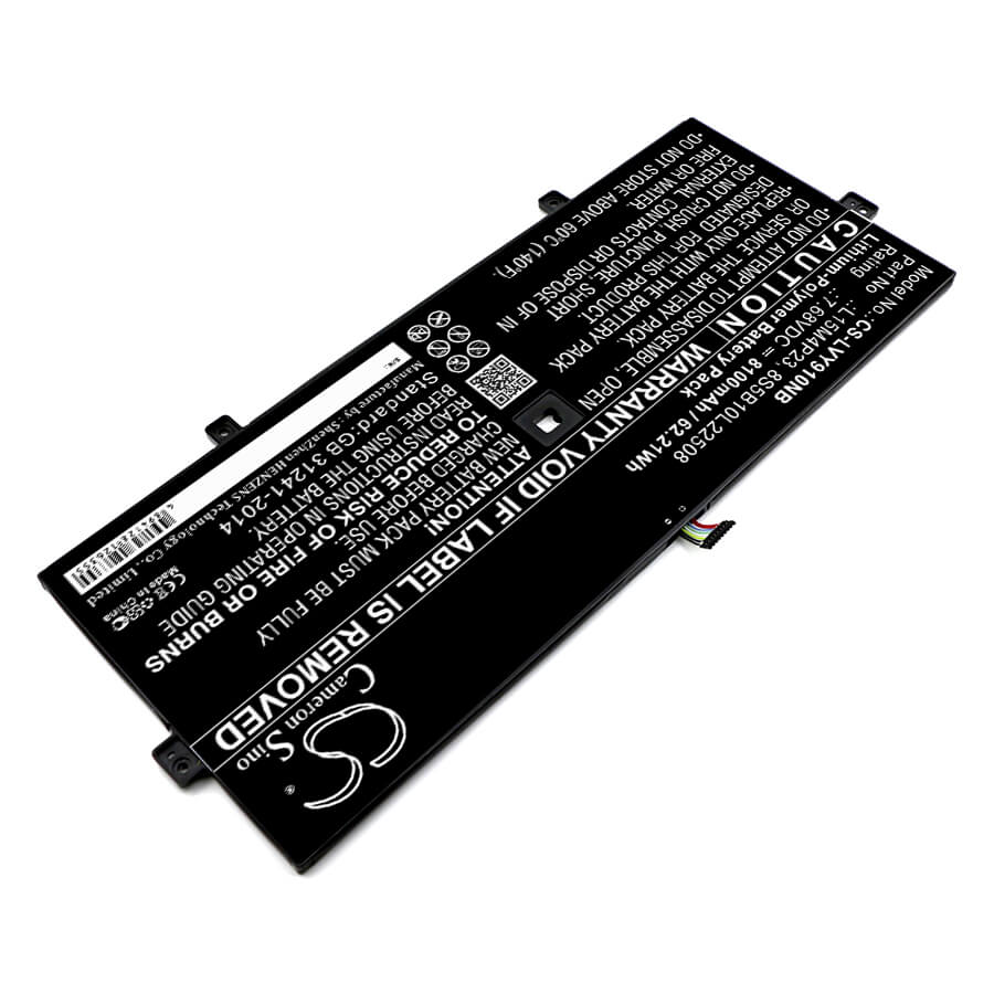 7.68V, 8100mAh, Li-Polymer Battery fits Lenovo, Yoga 5 Pro, Yoga 5 Pro(512g), 62.208Wh