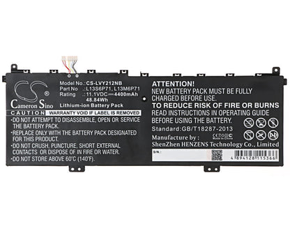 11.1V, 4400mAh, Li-ion Battery fits Lenovo, Yoga 2 13, 48.84Wh