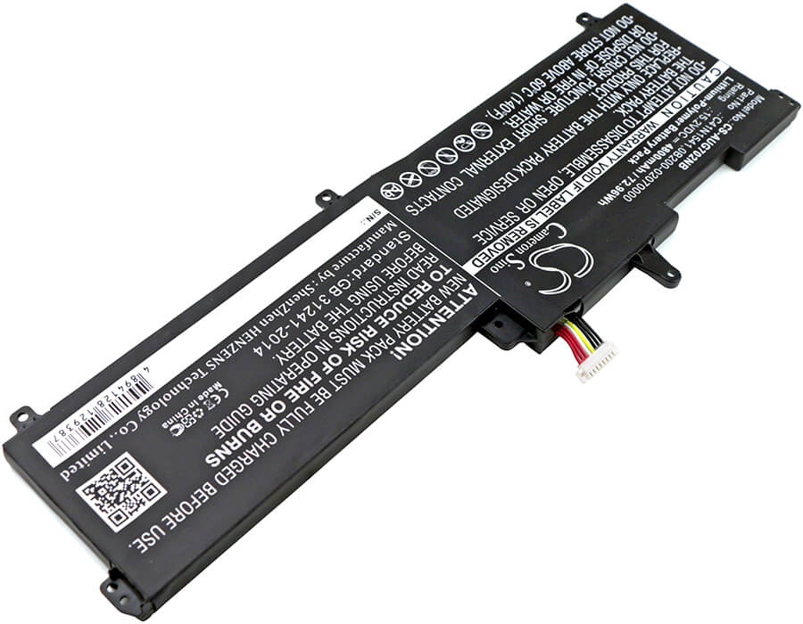 15.2V, 4800mAh, Li-Polymer Battery fits Asus, G702vm, G702vm-gc045t, 72.96Wh