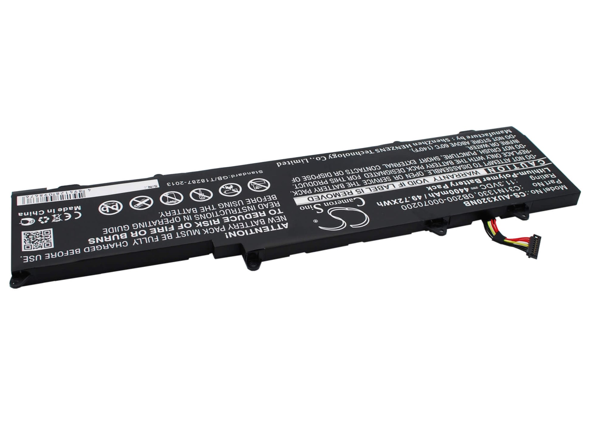 11.3V, 4400mAh, Li-Polymer Battery fits Asus, Zenbook Ux32la, Zenbook Ux32la-0171a4210u, 49.72Wh