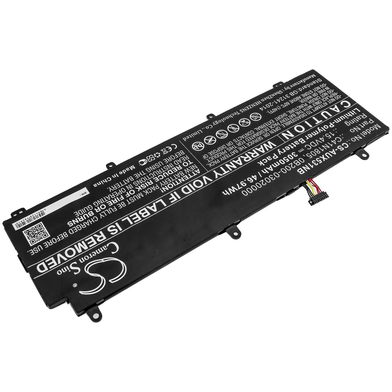 15.4V, 3050mAh, Li-Polymer Battery fits Asus, Gx531, Gx531gm, 46.97Wh