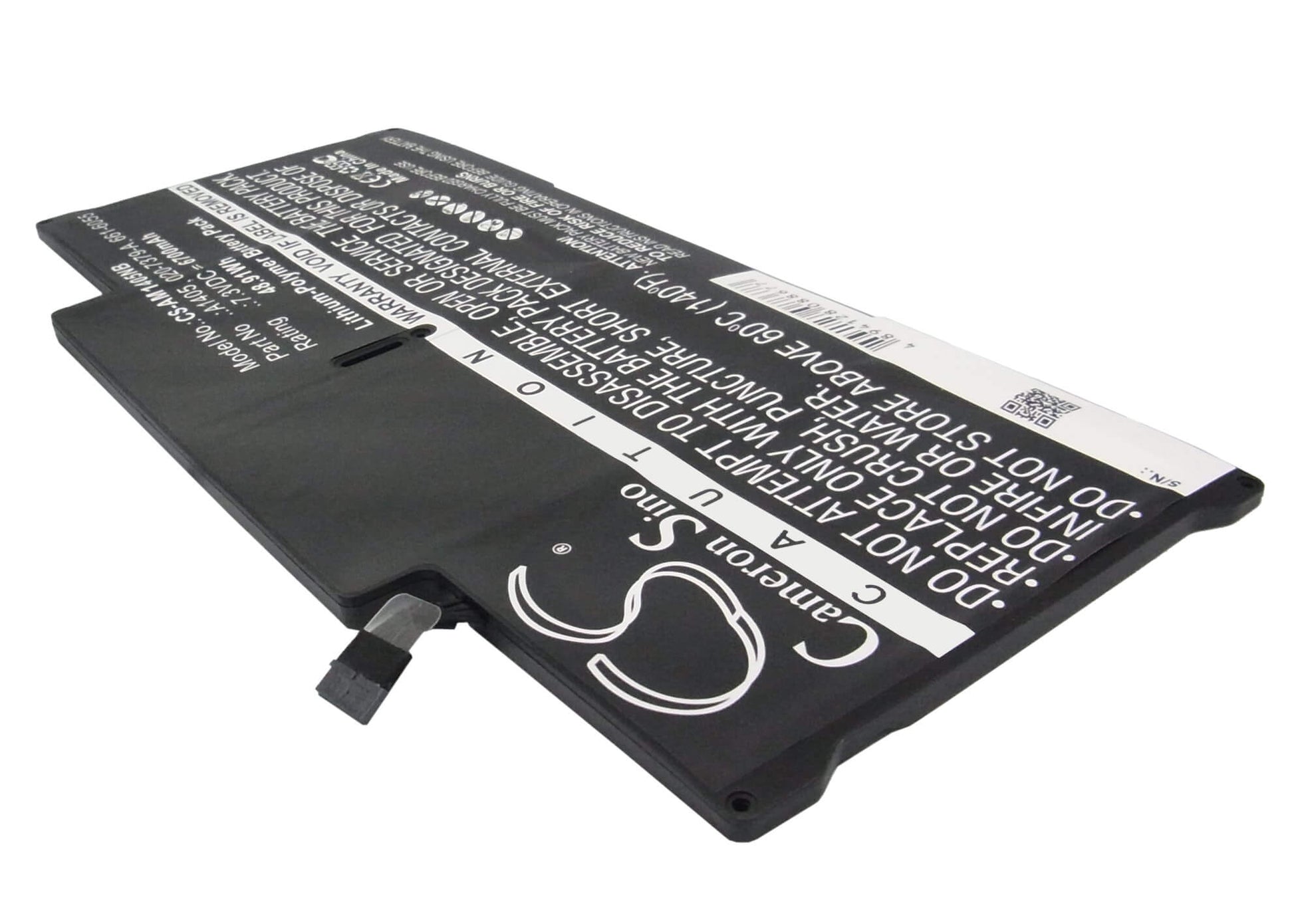 7.3V, 6700mAh, Li-Polymer Battery fits Apple, A1466, Macbook Air "core I5" 1.6 13", 48.91Wh