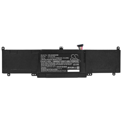 11.3V, 4000mAh, Li-Polymer Battery fits Asus, Asus Tp300l, Asus Tp300ld-dw002h, 45.2Wh