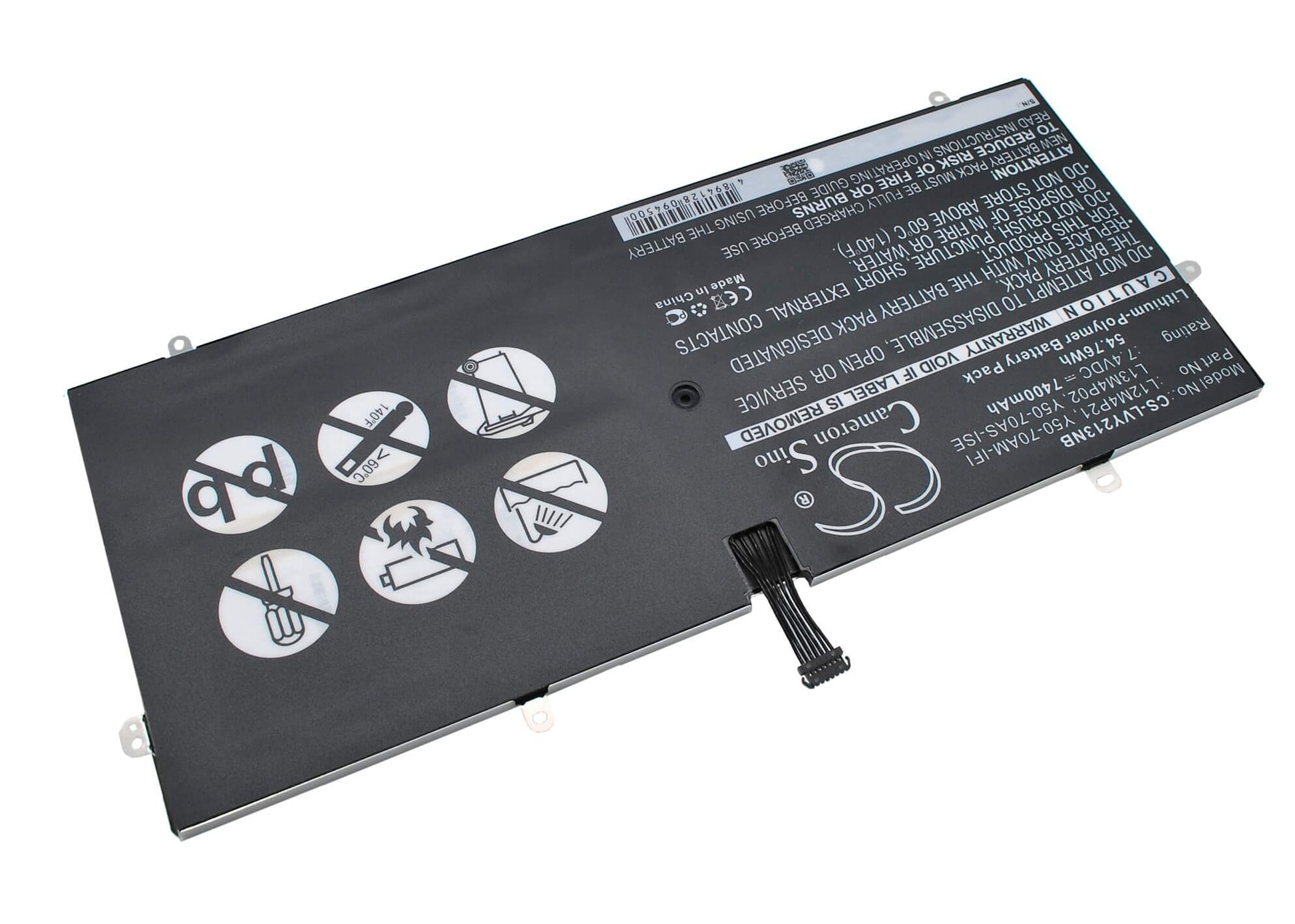 7.4V, 7400mAh, Li-Polymer Battery fits Lenovo, Yoga 2 Pro 13.3", Yoga 2 Pro Ultrabook, 54.76Wh