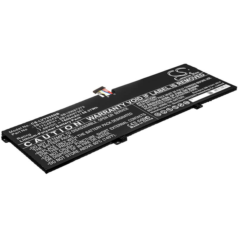 7.68V, 7600mAh, Li-Polymer Battery fits Lenovo, Yoga 7 Pro, Yoga 7 Pro-13ikb, 58.368Wh