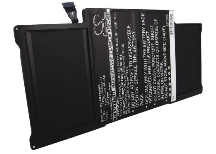 7.3V, 6700mAh, Li-Polymer Battery fits Apple, Macbook Air 13.3 Mc503b/a, Macbook Air 13.3 Mc503e/a, 48.91Wh