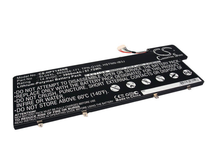 14.8V, 3900mAh, Li-Polymer Battery fits Hp, Envy 14-3001tu, Envy 14-3002tu, 57.72Wh