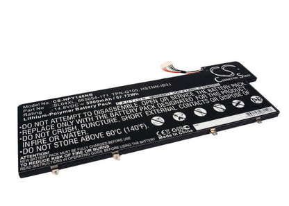 14.8V, 3900mAh, Li-Polymer Battery fits Hp, Envy 14-3001tu, Envy 14-3002tu, 57.72Wh