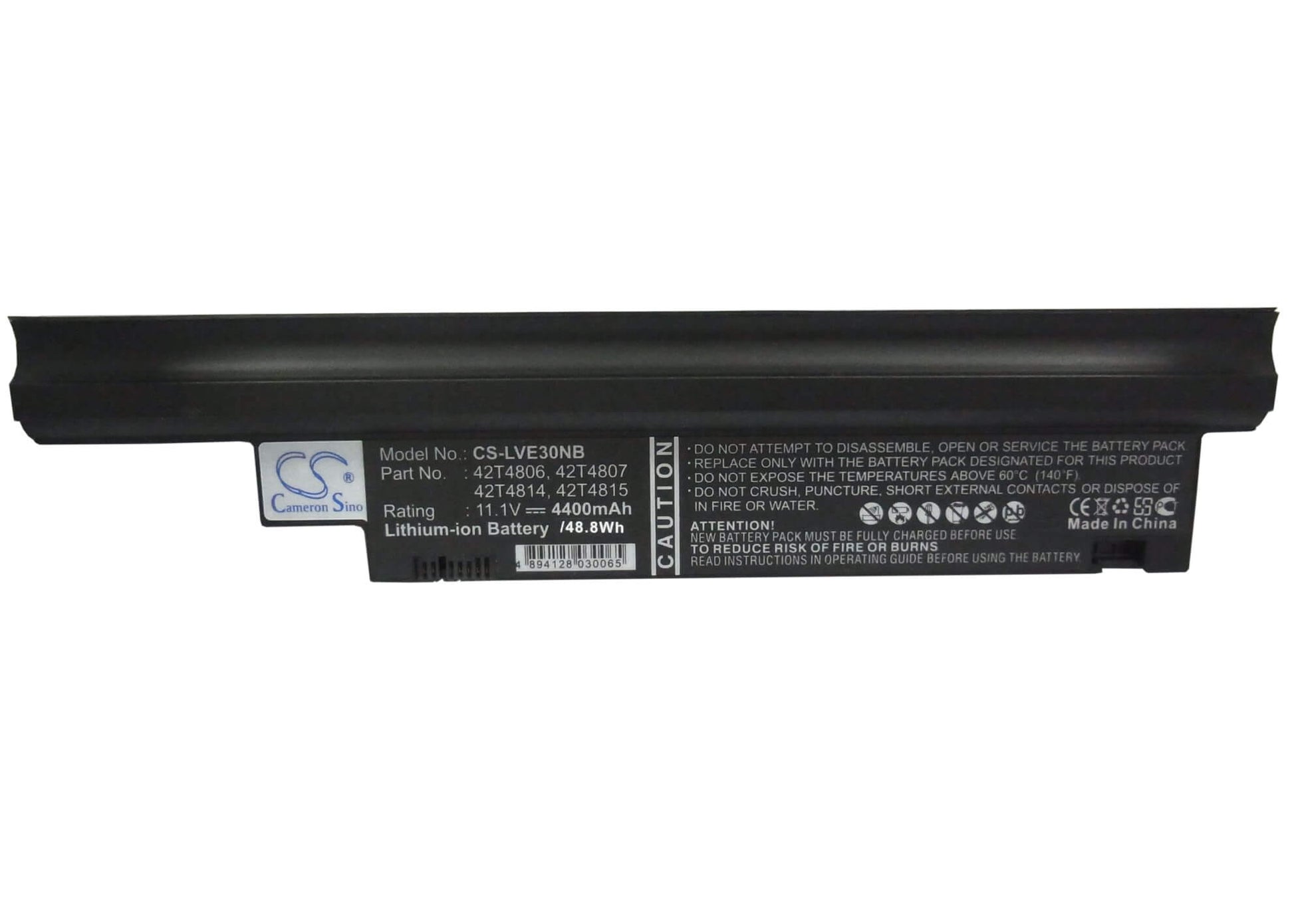 11.1V, 4400mAh, Li-ion Battery fits Lenovo, Thinkpad 0196rv 4 Thinkpad 01, Thinkpad 0196rv 8, 48.84Wh