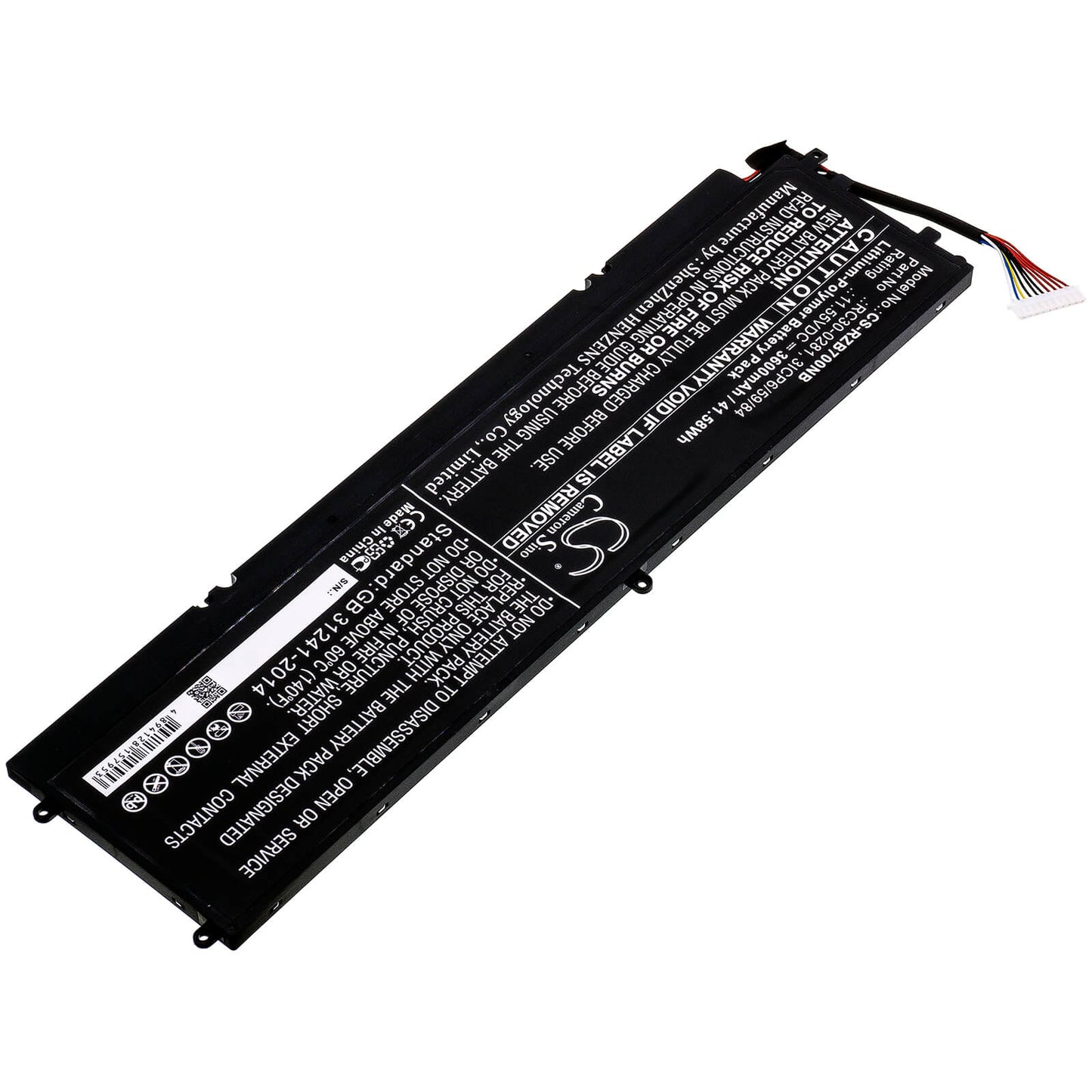 11.55V, 3600mAh, Li-Polymer Battery fits Razer, 2018 Blade Stealth, Blade Stealth 13, 41.58Wh