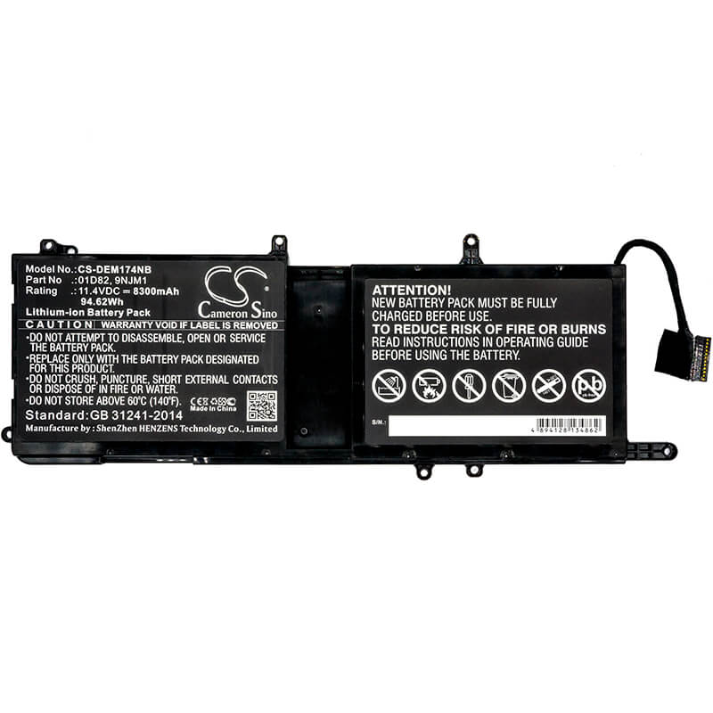 11.4V, 8300mAh, Li-ion Battery fits Dell, Alienware 15, Alienware 15 2018, 94.62Wh