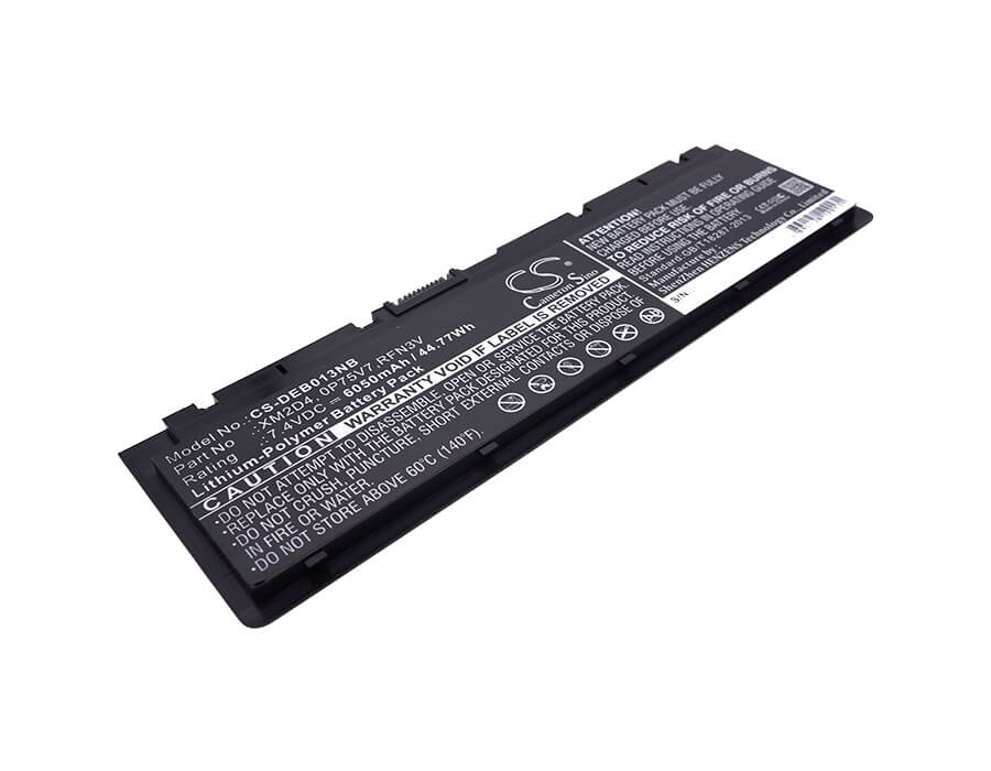 7.4V, 6050mAh, Li-Polymer Battery fits Dell, Blanco 2013, 44.77Wh