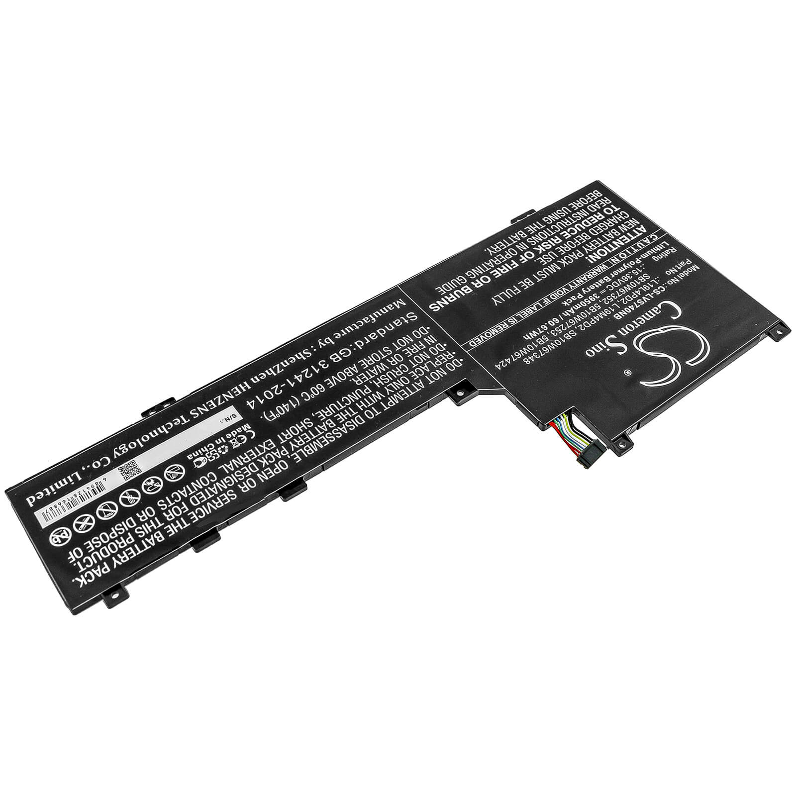 15.36V, 3950mAh, Li-Polymer Battery fits Lenovo, Ideapad S740-14iil, Ideapad S740-14iil-81rt, 60.672Wh