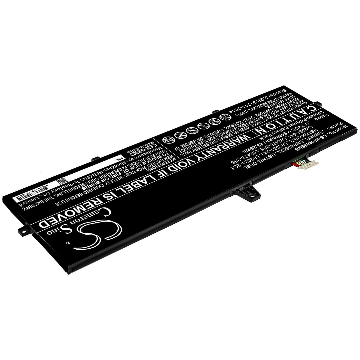 7.7V, 6400mAh, Li-Polymer Battery fits Hp, Elitebook 1030 X360 G3, Elitebook X360 1030 G3, 49.28Wh