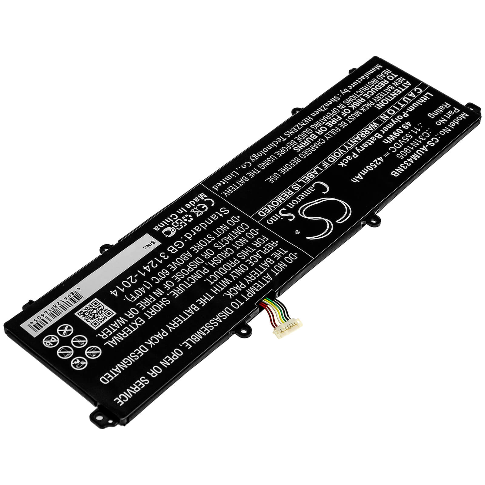 11.55V, 4250mAh, Li-Polymer Battery fits Asus, Vivobook 14 S433fl-eb072t, Vivobook 14 S433fl-eb093t, 49.0875Wh