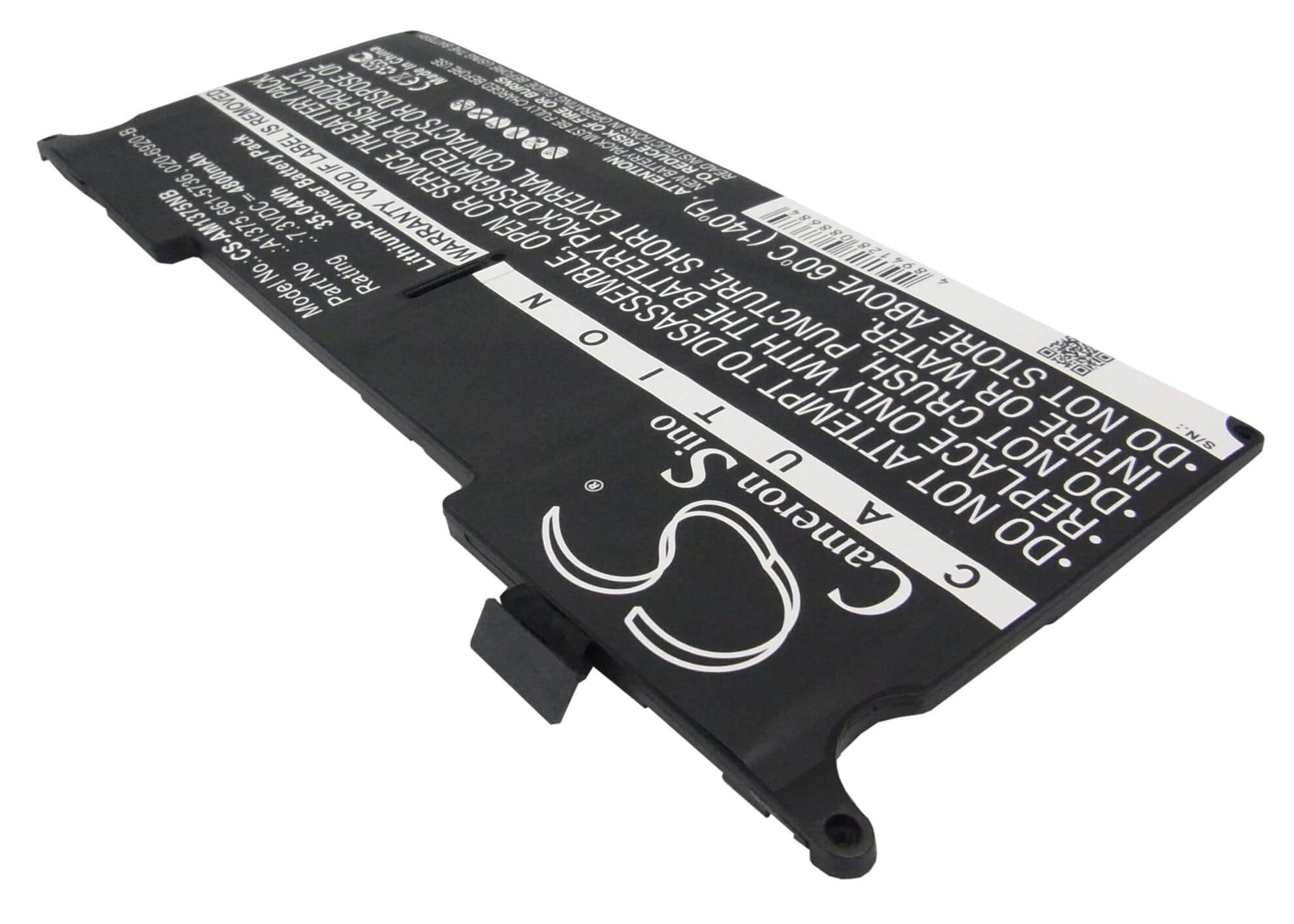 7.3V, 4800mAh, Li-Polymer Battery fits Apple, Macbook Air 11" A1370 2010, Macbook Air 3.1 Late 2010, 35.04Wh