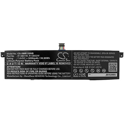7.6V, 5250mAh, Li-Polymer Battery fits Xiaomi, Inchmi Aair 13.3, Mi Notebook Air 13.3 2018, 39.9Wh