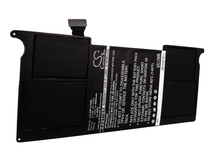 7.3V, 4680mAh, Li-Polymer Battery fits Apple, A1465 2012 Version, Apple Macbook Air 11.6-inch 20, 34.164Wh