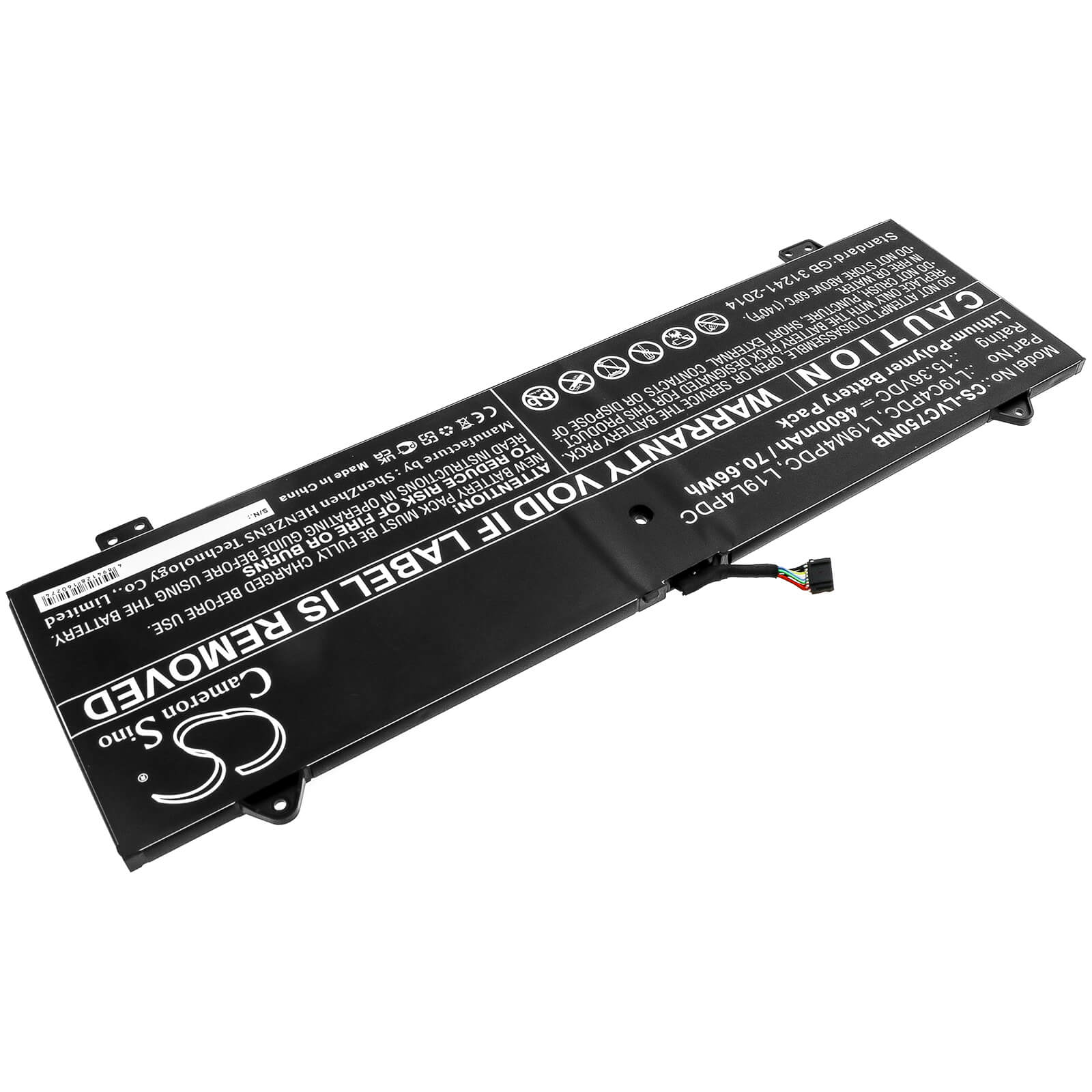 15.36V, 4600mAh, Li-Polymer Battery fits Lenovo, Yoga 14c 2021, Yoga 14c Itl 2021, 70.656Wh