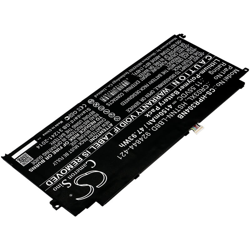 11.55V, 4150mAh, Li-Polymer Battery fits Hp, Envy 12-e000 X2 Detachable Pc, Envy 12-g000 X2 Detachable Pc, 47.9325Wh