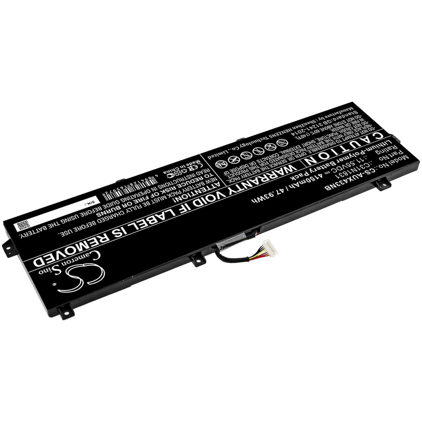 11.55V, 4150mAh, Li-Polymer Battery fits Asus, P3540fa, P3540fa-0091a8265u, 47.9325Wh